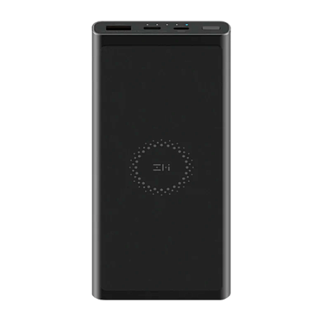 Внешний аккумулятор с поддержкой беспроводной зарядки ZMI 10000mAh Black